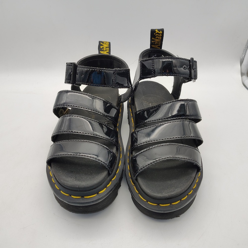 Dr. Doc Martens Blaire Women's Platform Sandals Black Bouncing Sole Chunky US 5 - Picture 5 of 7